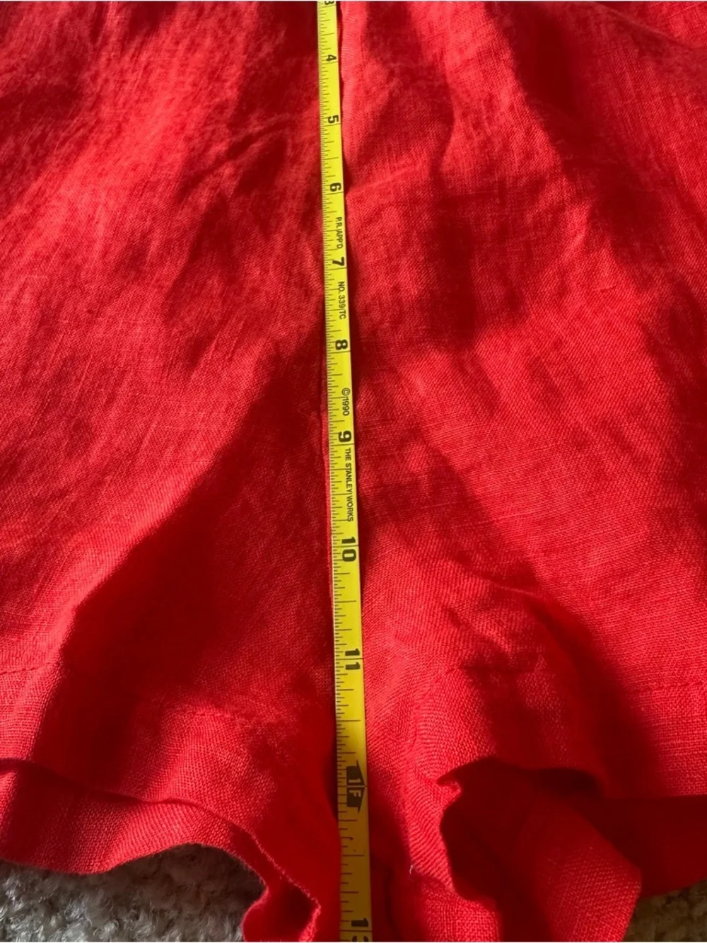 PQ Swim Women’s 100% LINEN Red Shorts Size XS / S Beach Lounge Resort NWOT - Picture 8 of 11